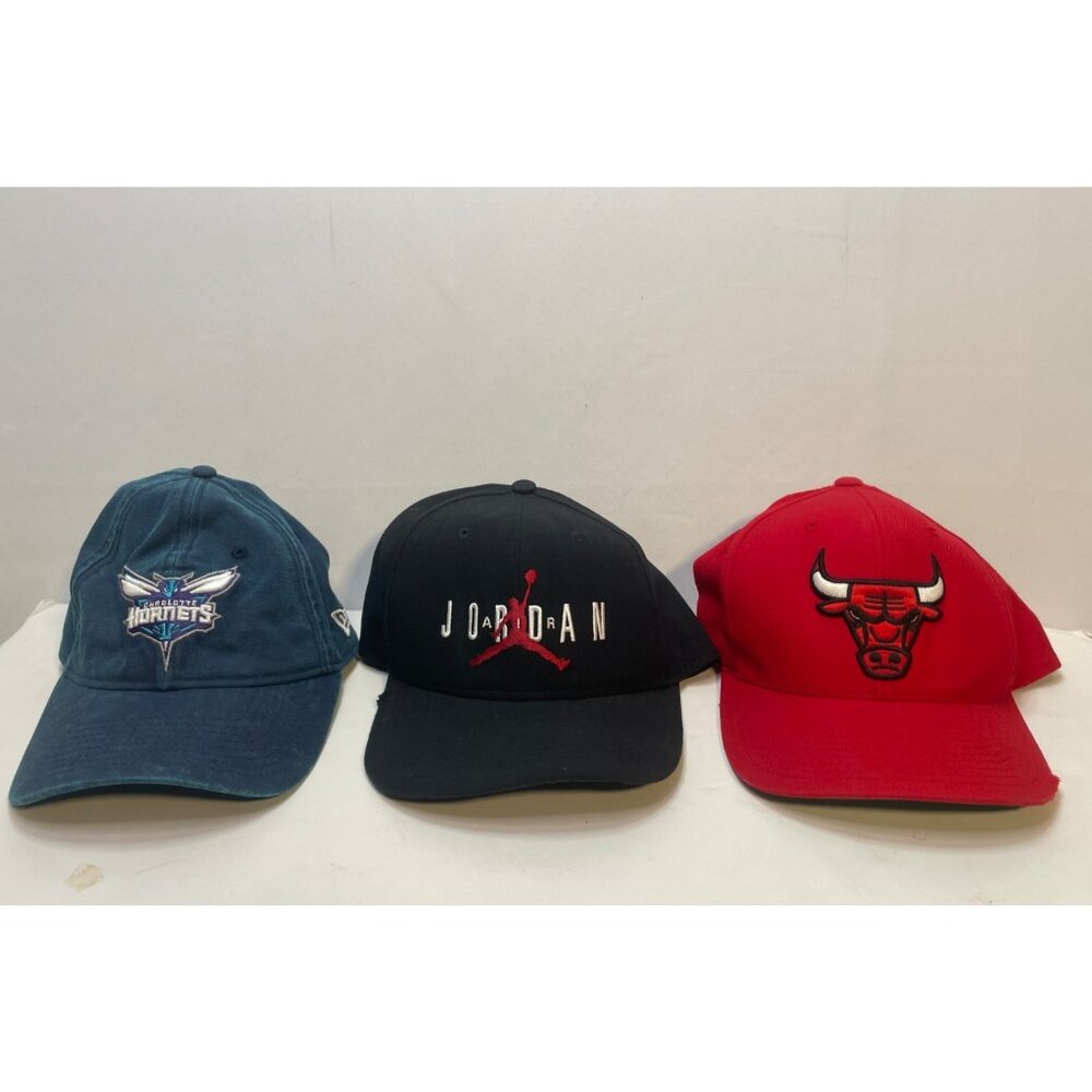 Michael Jordan hat cap Air Jordan Charlotte Hornets Chicago Bulls New Era NBA